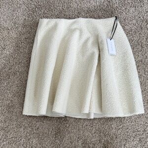 1. State Cream Textured Skater Skirt
